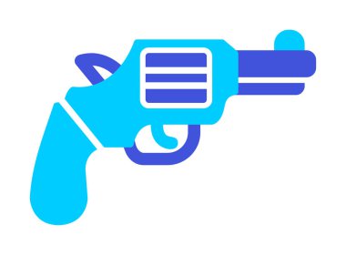 Silah ikon vektörlü silah. İnce çizgi işareti. izole edilmiş sınır sembolü çizimi