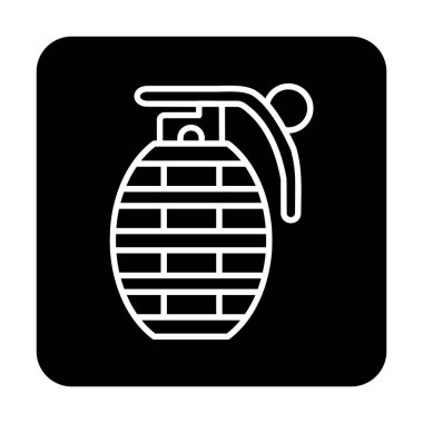 El bombası simgesi, vektör illüstrasyonu