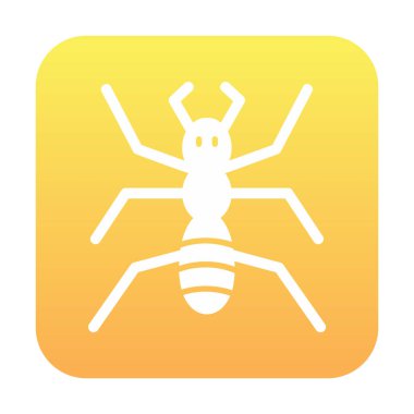 Düz Böcek simgesi. vektör illüstrasyonu