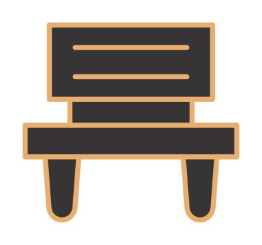 bank simgesi, vektör illüstrasyonu basit tasarım