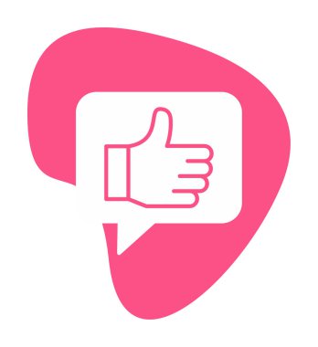 başparmak yukarı Web simgesi, vektör çizim                   