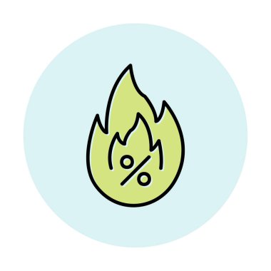 Hot Sale ikon vektör illüstrasyon tasarımı ile basit bir yangın