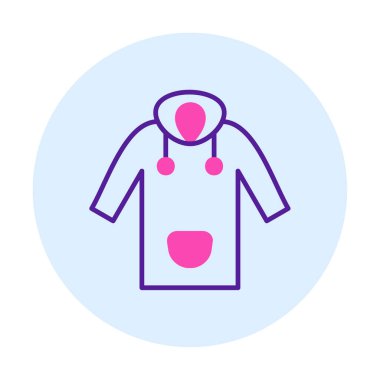 Yağmurluk Web simgesi, vektör illüstrasyonu