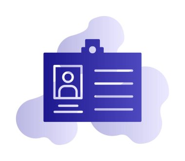 Üyelik Kartı simgesinin vektör illüstrasyonu