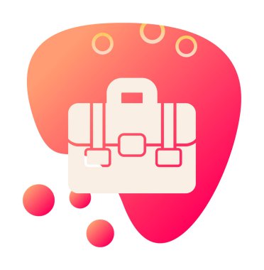 Portföy düz vektör simgesi