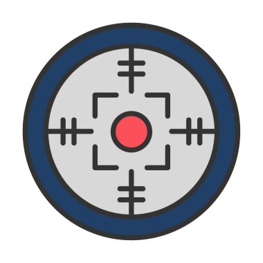 Kapsam renkli vektör simgesi