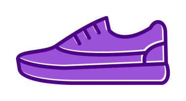 spor ayakkabı ikonu vektör illüstrasyonu 