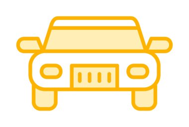 araba web simgesi basit illüstrasyon 