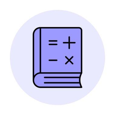 Matematik Kitabı vektör çizimi, simge ögesi arkaplanı          