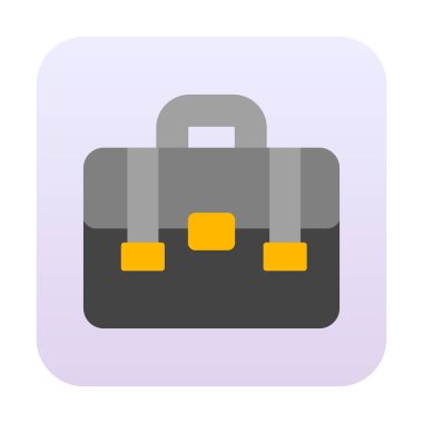 Portföy düz vektör simgesi