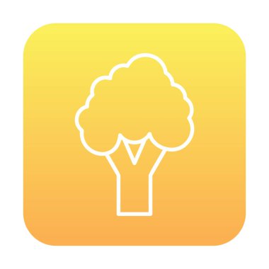 brokoli web simgesi, vektör illüstrasyonu  