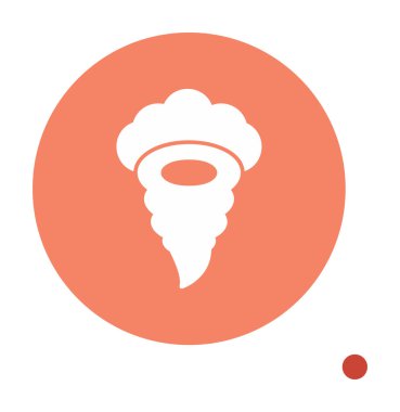 Tornado Simgesi, basit vektör illüstrasyonu