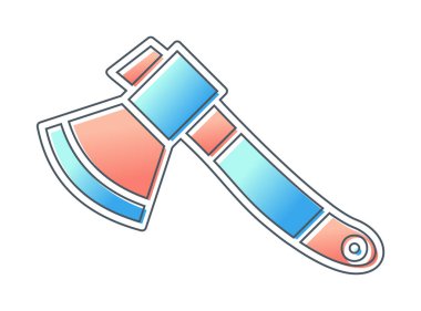 Balta. Web simgesi basit illüstrasyon