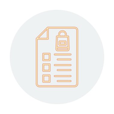 Alışveriş listesi simgesini, illüstrasyon vektör 