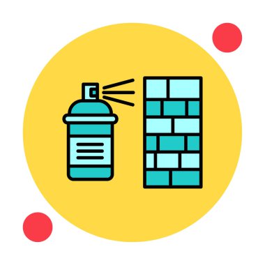 Graffiti web simgesi, vektör illüstrasyonu 