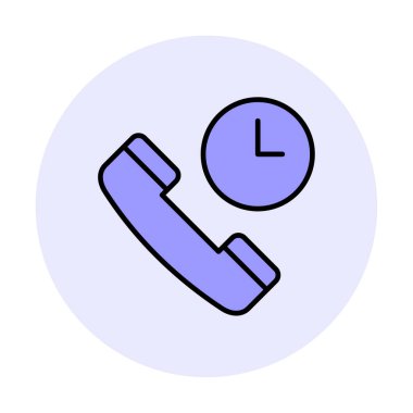 Basit Arama Bekleme simgesi, vektör illüstrasyonu