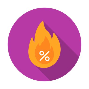 Hot Sale ikon vektör illüstrasyon tasarımı ile basit bir yangın