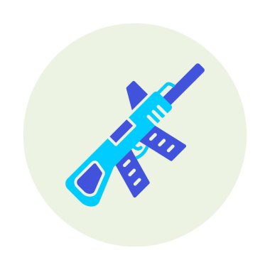 Makine Tüfeği vektör illüstrasyonu