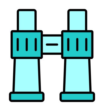 binoküler ikon vektör çizimi