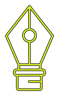 Basit kalem aracı simgesi, vektör illüstrasyonu