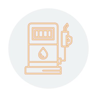 Düz Yakıt ikonu vektör çizimi