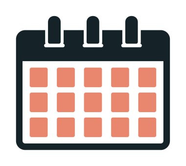 Takvim web simge vektör çizim