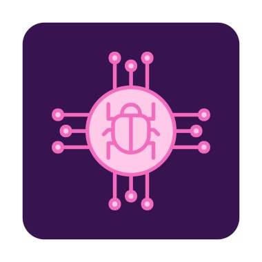 Casus yazılım simgesi vektör illüstrasyon tasarımı