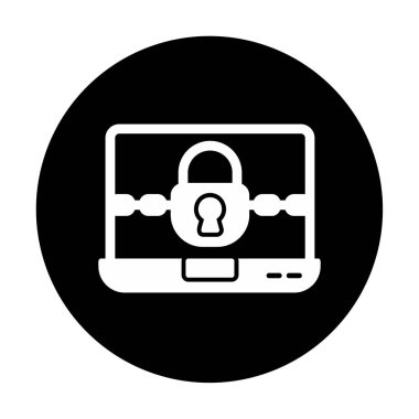 düz Ransomware bilgisayar vektör çizimi tasarımı