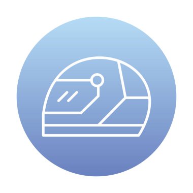 Kask simge vektör çizim yarış                 