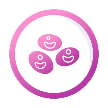 Kan hücreleri düz çizgi simgesi