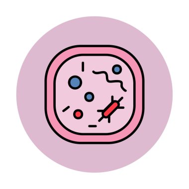 Hücre simgesi, vektör illüstrasyonu