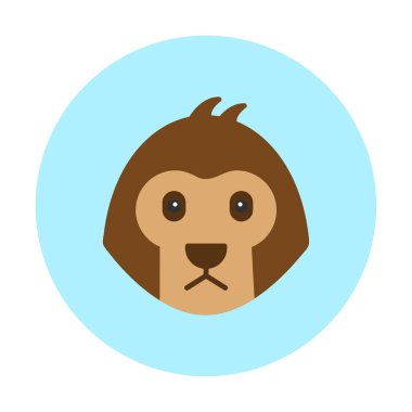  maymun arka planda izole. vektör