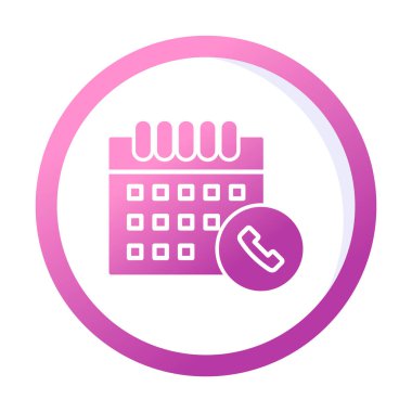 Takvim simgesi, vektör illüstrasyonu basit tasarım