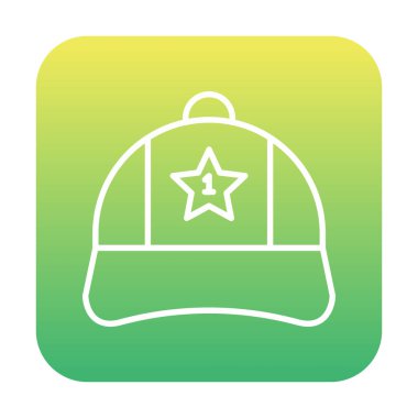 Bir numaralı simge ile kapağın vektör illüstrasyonu 