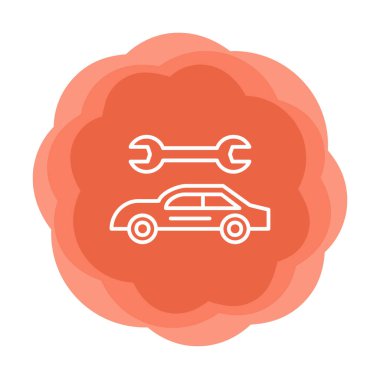 araba tamir ikonu vektör illüstrasyonu