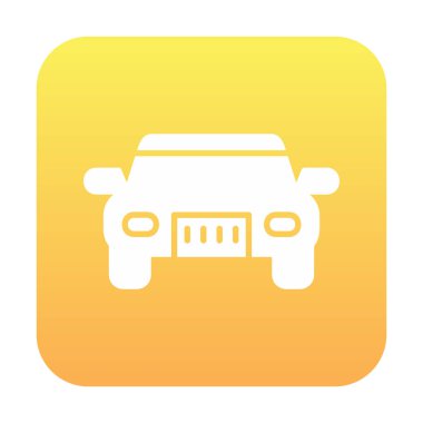 araba web simgesi basit illüstrasyon 