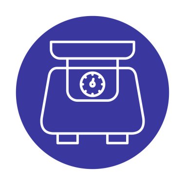 ölçekli düz simge, vektör illüstrasyonu