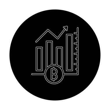 Basit Analitik simge, vektör illüstrasyonu