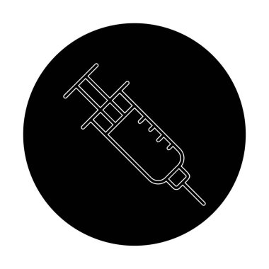 Şırınga ikonu vektör çizimi