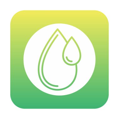 su damlası ağ simgesi, vektör illüstrasyonu 