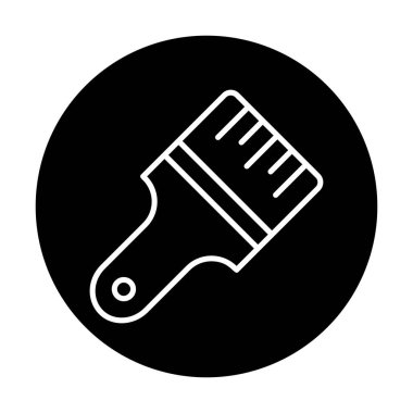 fırça ağ ikonu vektör illüstrasyonu