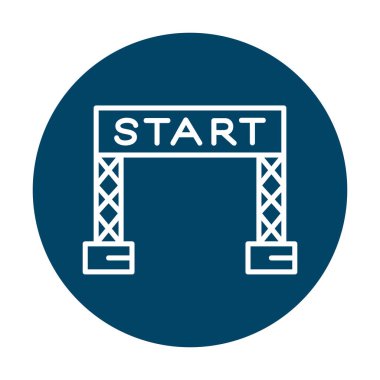 satır simge vektör çizim başlatmak