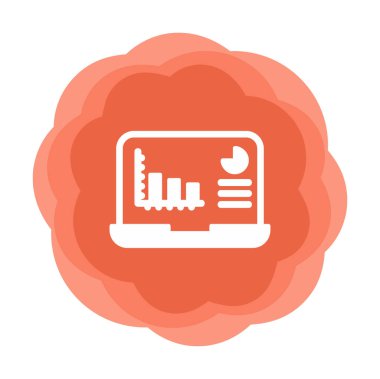 Basit Analitik simge, vektör illüstrasyonu