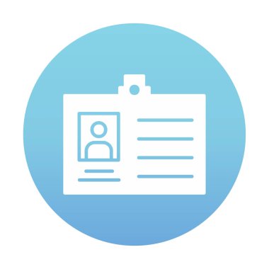 Üyelik Kartı simgesinin vektör illüstrasyonu