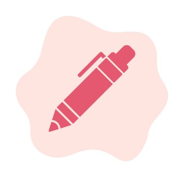 Kalem simgesi, vektör illüstrasyonu. düz tasarım biçimi 