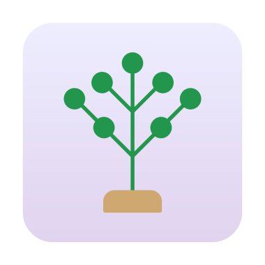 Basit filogenetik simge, vektör illüstrasyonu