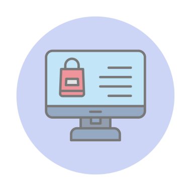 ekran simgesi, vektör illüstrasyonunu izle