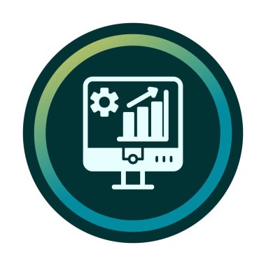 Pazar analiz simgesi vektör illüstrasyonu