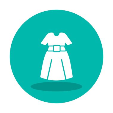 elbise web simgesi, vektör illüstrasyonu