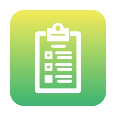 kontrol listesi simgesi, vektör illüstrasyonu 